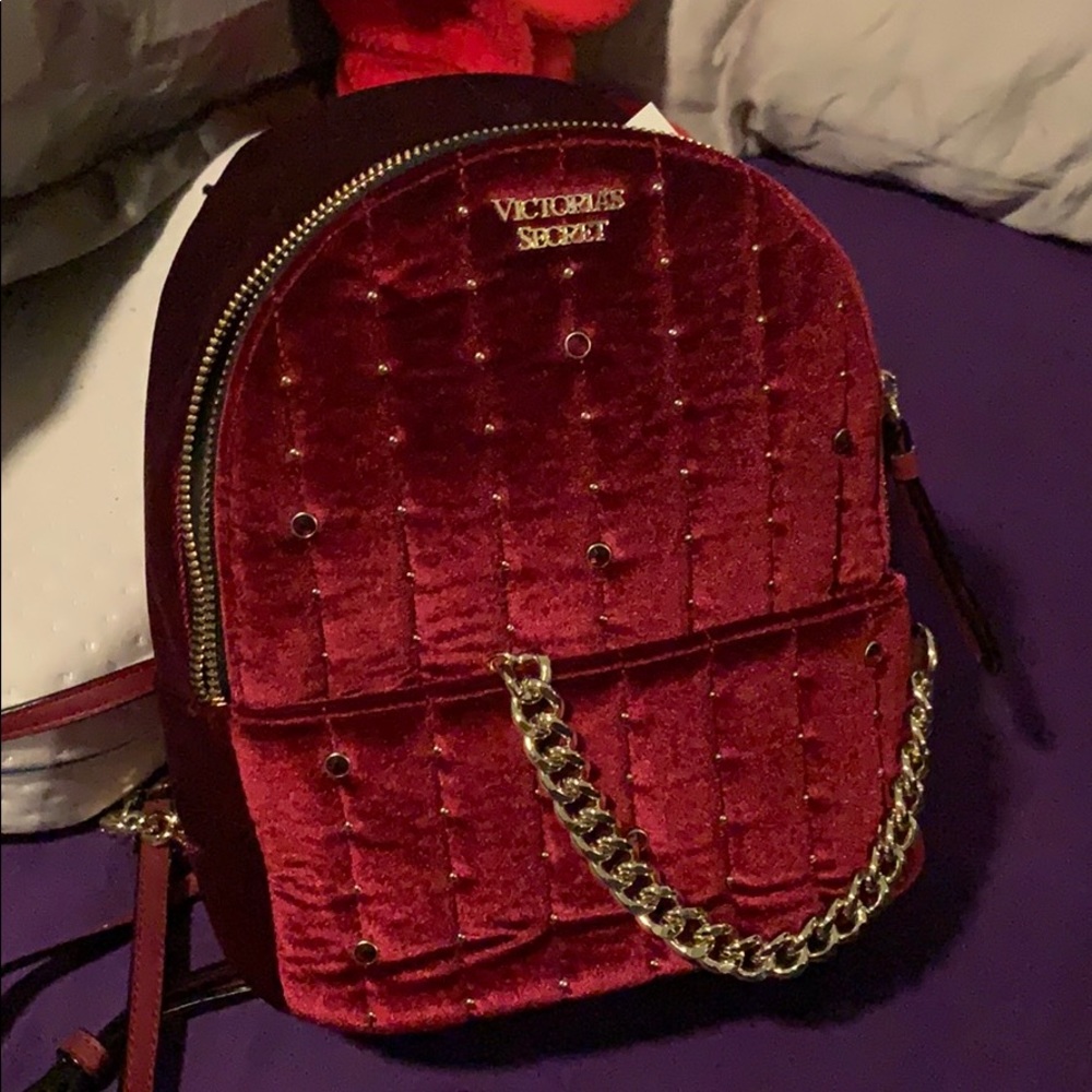 BRAND NEW VS studded quilted backpack! Red 🔥